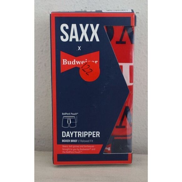 Saxx x Budweiser SXBB11F-RRR Men's Sz M Red Daytripper Relaxed Fit Boxer Briefs - Picture 1 of 6